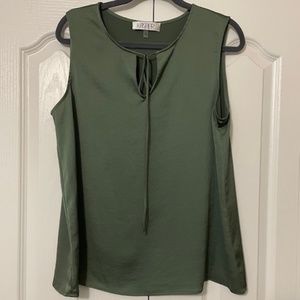 Ladies Dark Green Kasper Sleeveless Top Size Large